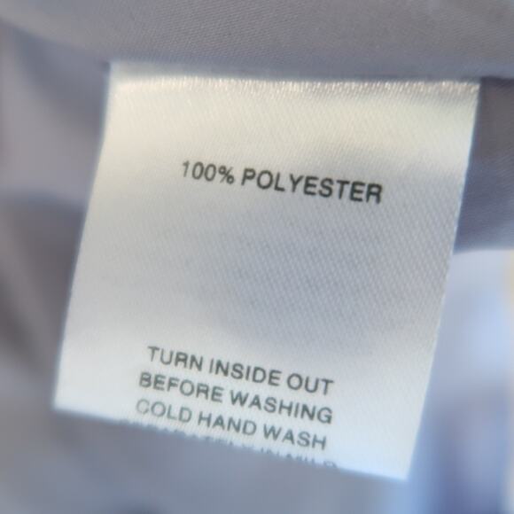 White Fox silver blue cowl neck long sleeve satin mini dress S - Picture 5 of 7